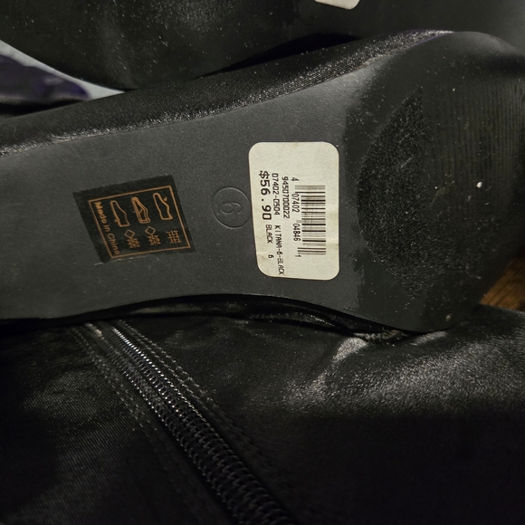 Source Unknown Elegant Black Over-the-Knee Boots - Picture 4 of 5